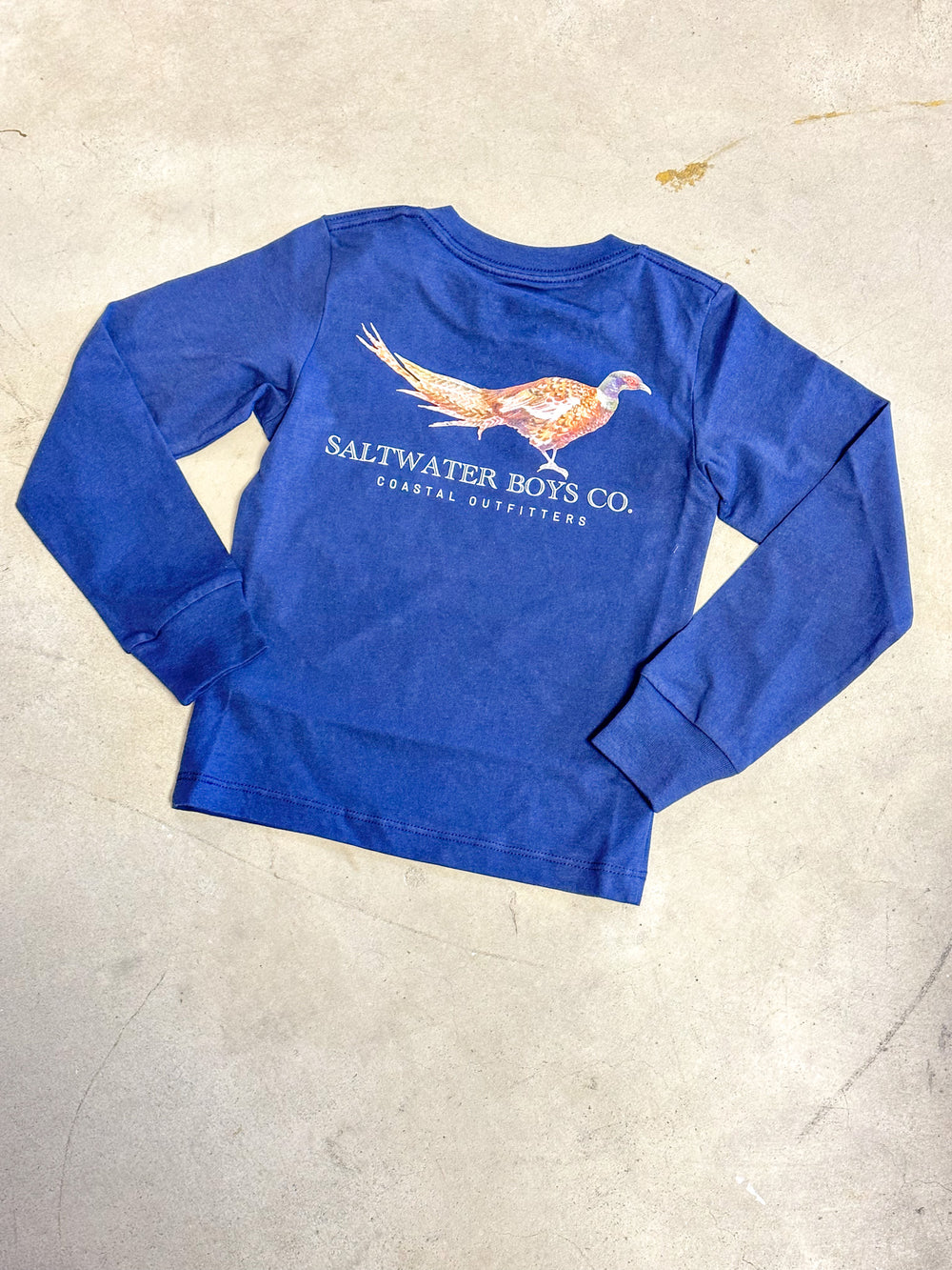 Saltwater Boys | Pheasant Graphic Tee L/S - Navy