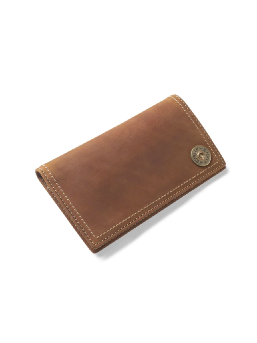 Heybo | Leather Checkbook Wallet - Brown