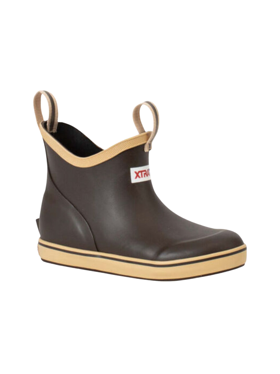 XTRATUF Brown YOUTH Ankle Deck Boot Rain Boot Outdoor Shoe Brown Boy's Jincy's Tripp
