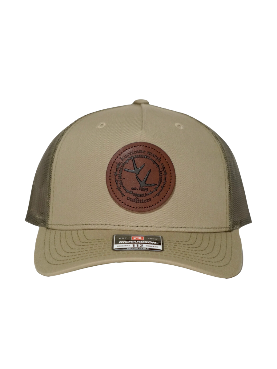 Hurricane Marsh | Turkey Tracks Leather Patch Hat