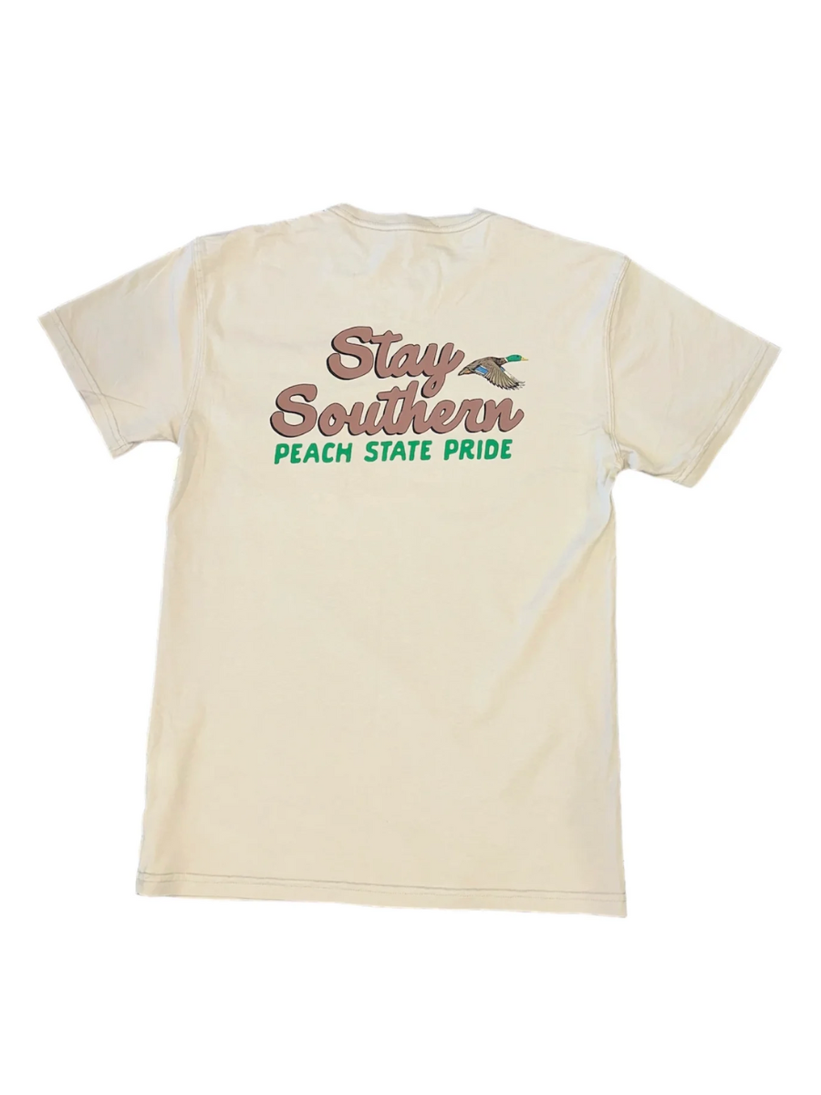 Peach State Pride | Stay Southern Duck Tee - Oatmeal