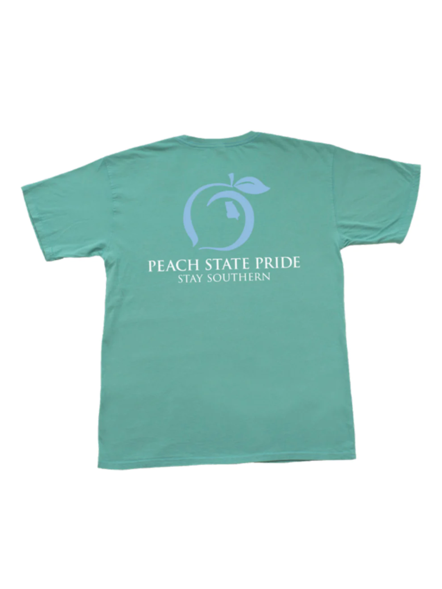 Peach State Pride | YOUTH Classic Stay Southern Tee - Seafoam