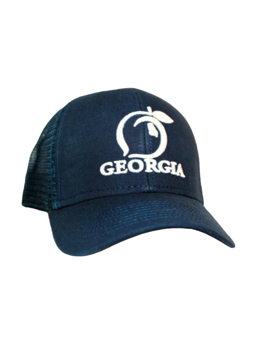 Peach State Pride | YOUTH Georgia Mesh Back Hat - Navy