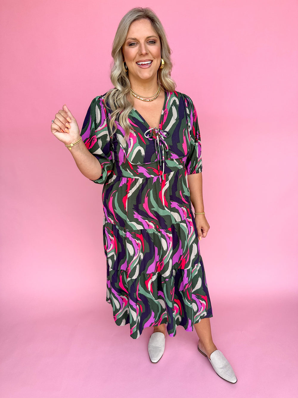 Michelle McDowell | Vivey Dress - Go With The Flow Olive