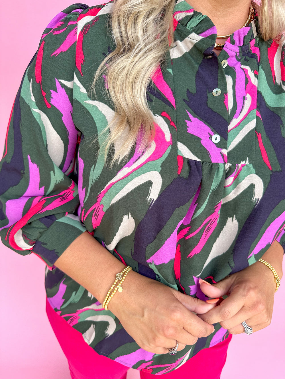 Michelle McDowell | Roxy Top - Go With The Flow Olive