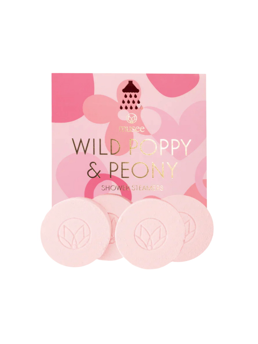 Musee | Wild Poppy & Peony Shower Steamers