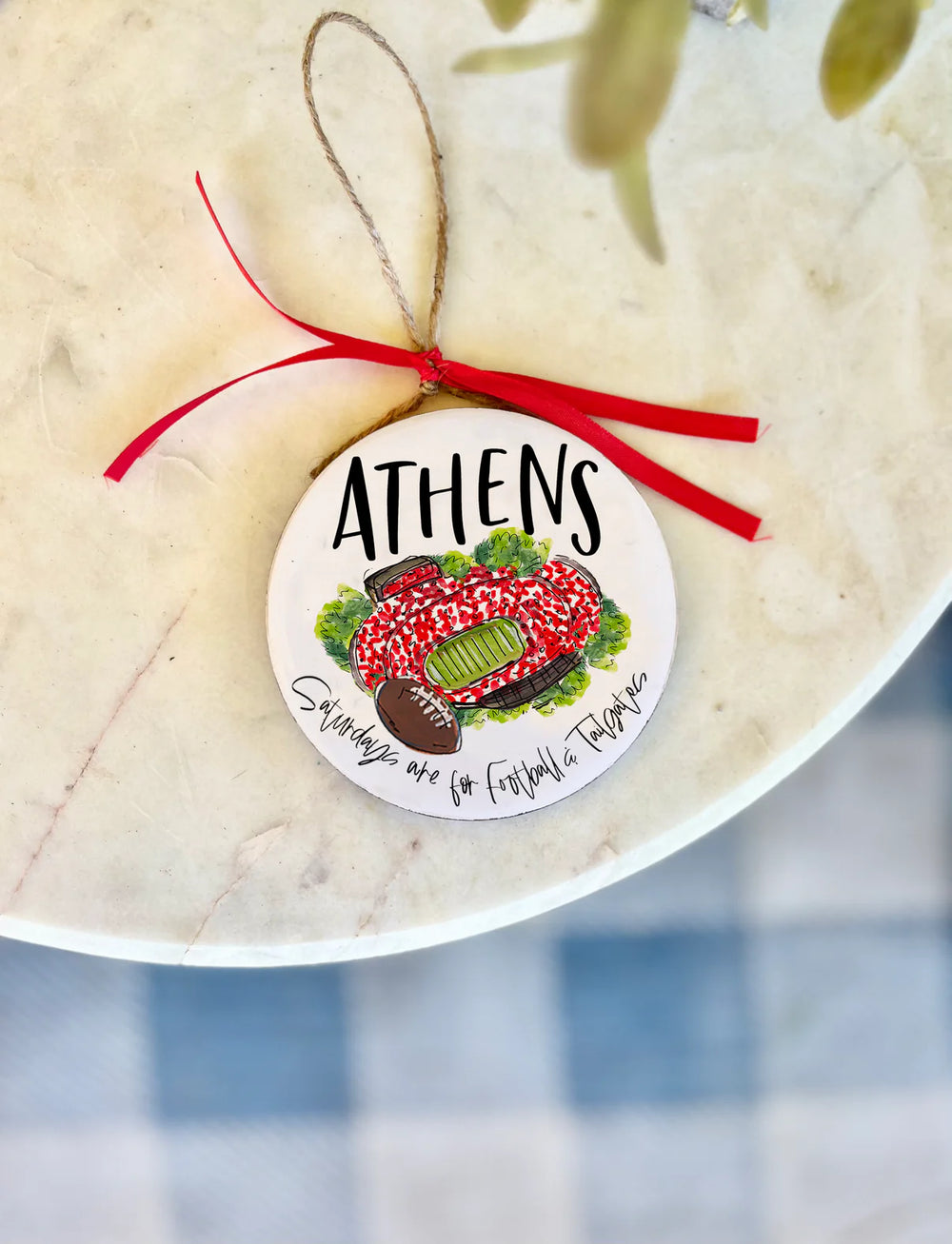 Happy By Rachel | Athens Ga Wood Ornament