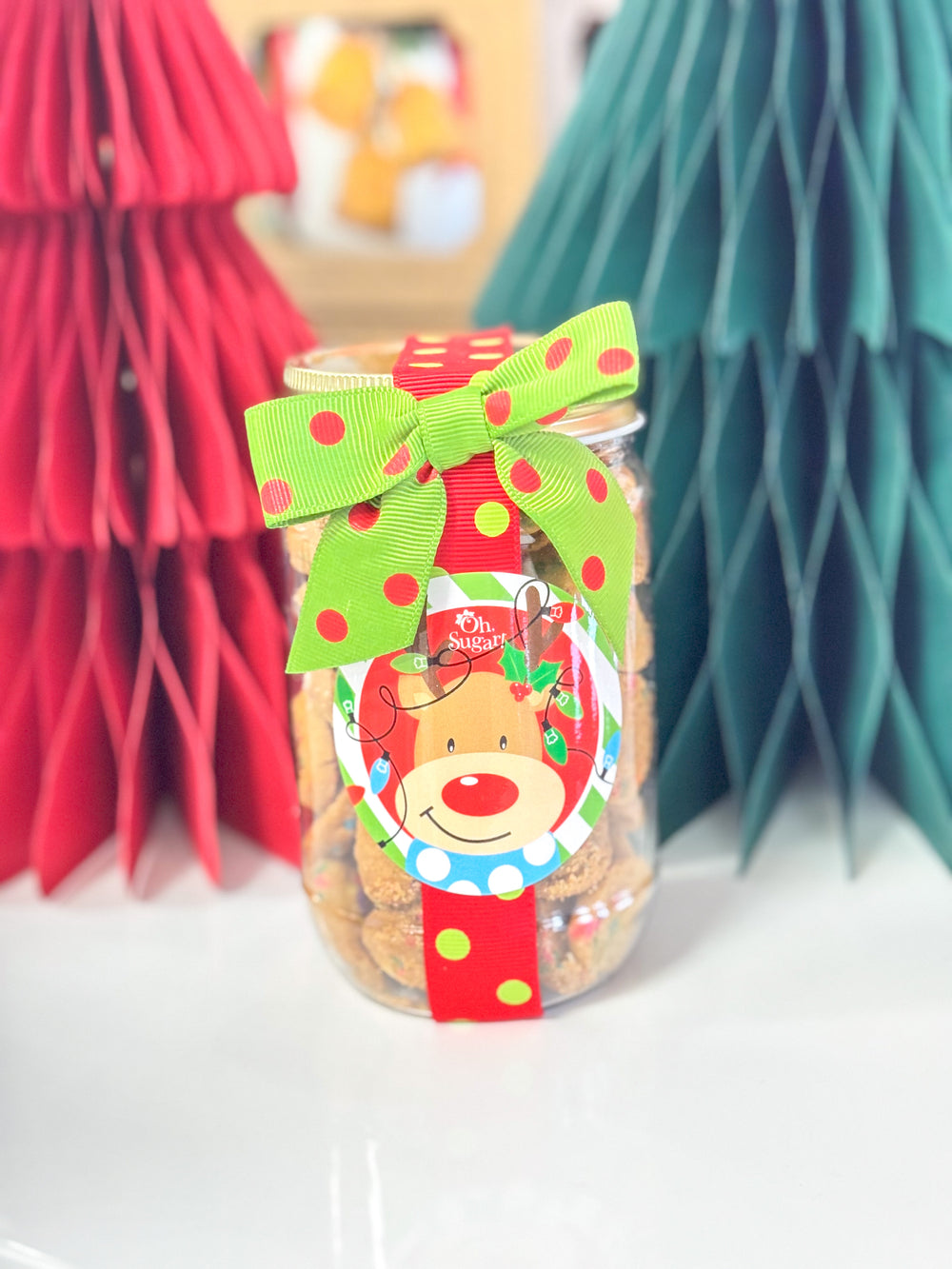 OH SUGAR | Christmas Cookie Pint Jar - Christmas Characters