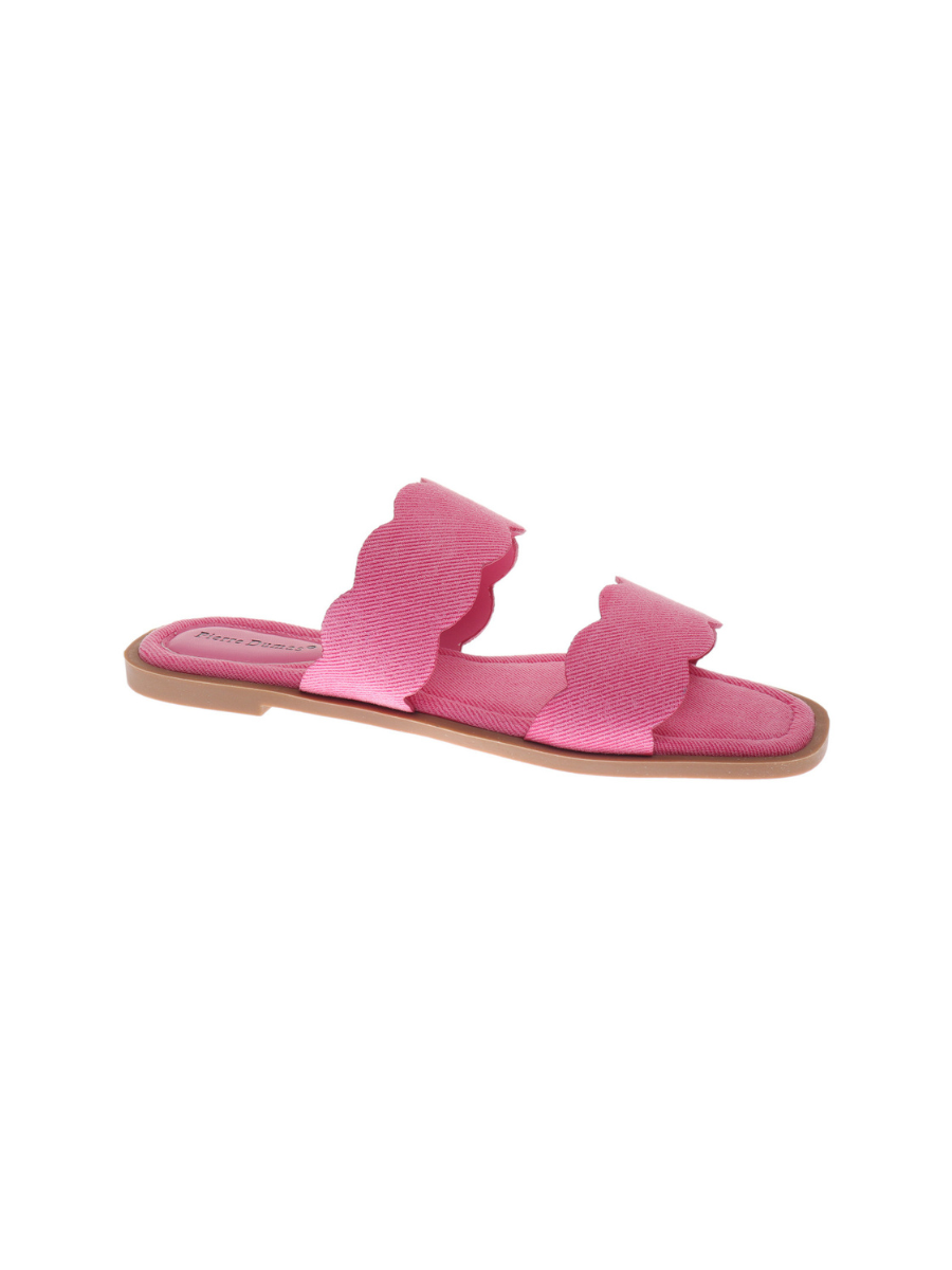 On The Move Sandals - Fucshia Suede