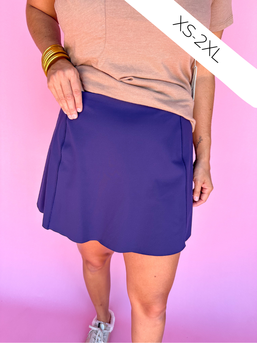 SPANX | Core Luxe Skort - Lapis Blue