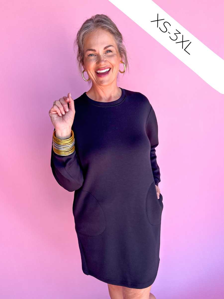 SPANX | Crew Neck Dress - Very Black