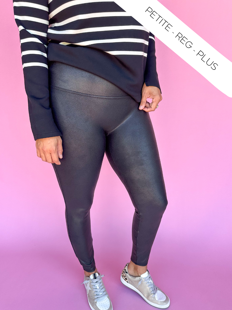 SPANX | Faux Leather Leggings - Black