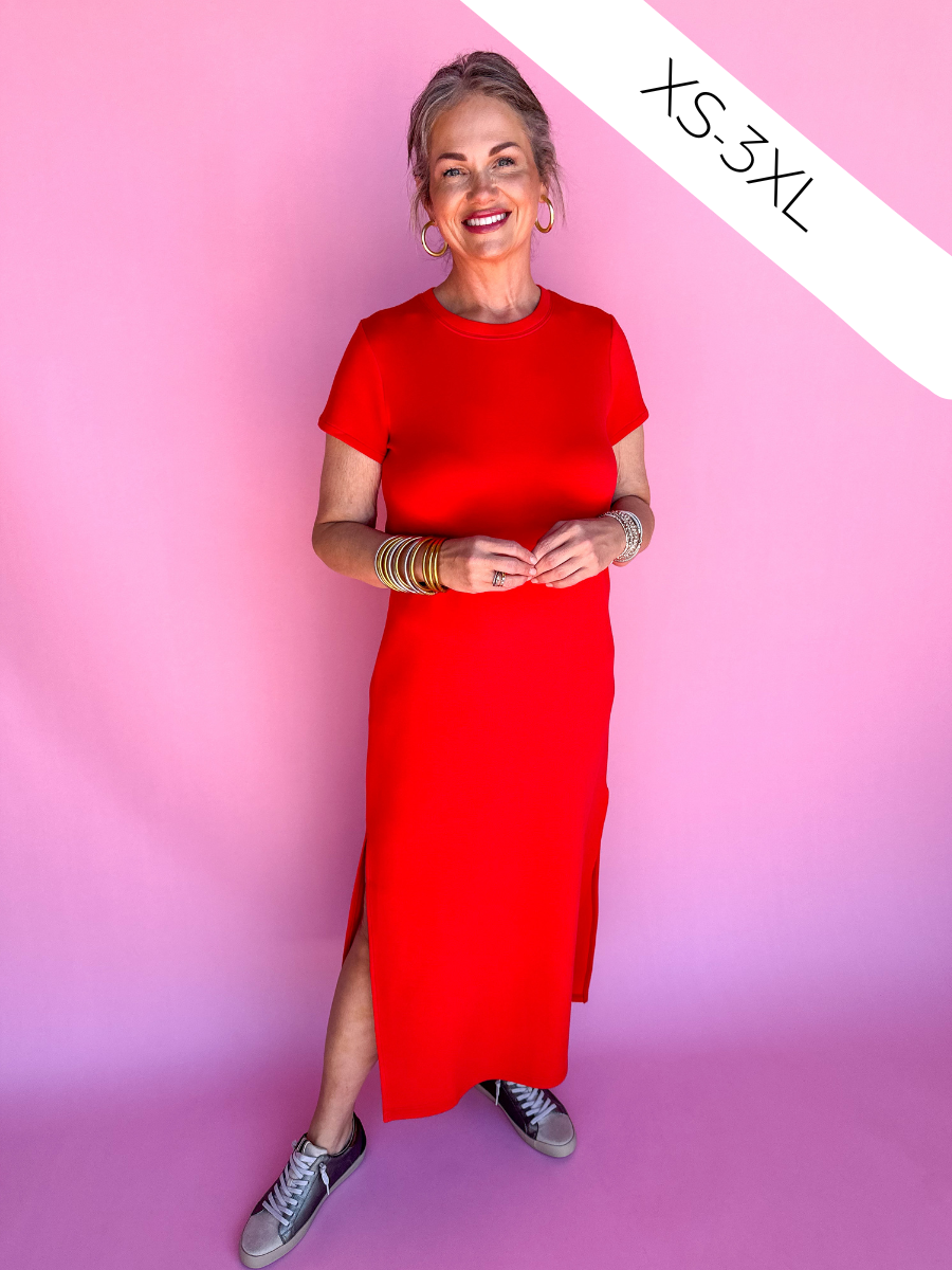 SPANX | AirEssentials Maxi Dress - Spanx Red