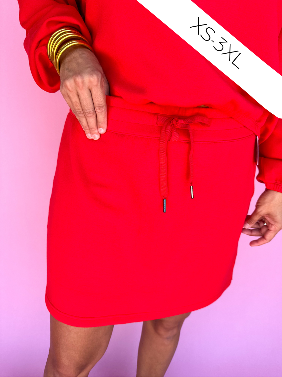 SPANX | AirEssentials 14" Skort - Spanx Red