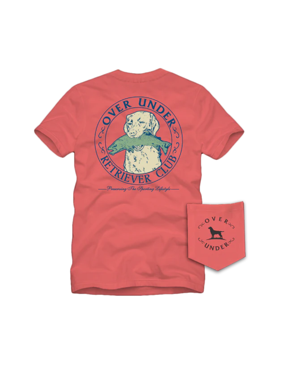 Over Under | Trout Dog Tee - Coral
