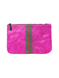 Parker & Hyde | Hyde Stripe Clutch - Hot Pink
