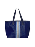 Parker & Hyde | Hyde Stripe Tote - Navy/Baby Blue