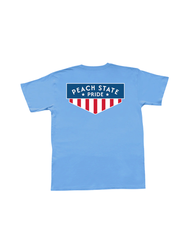 Peach State Pride Banner Flag S/S Tee blue mens tripp