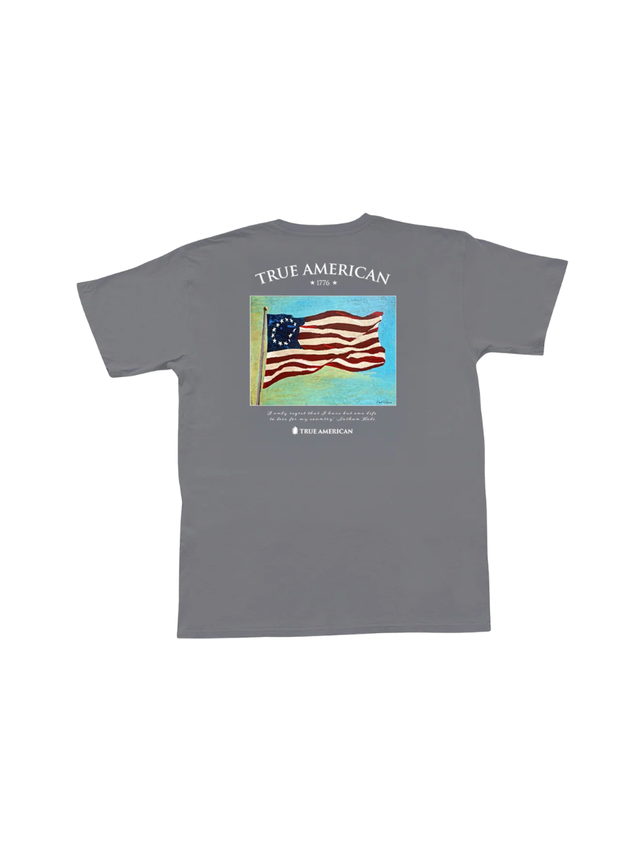 Peach State Pride Betsy Ross Flag S/S Tee Granite mens tripp