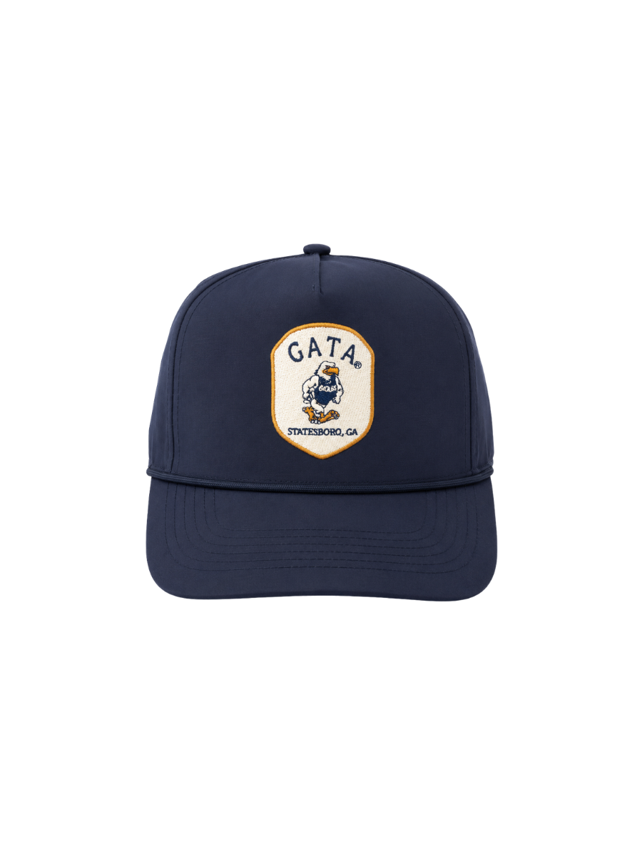 Peach State Pride | Strutting Eagle Patch 5 Panel Perf. Hat - Navy