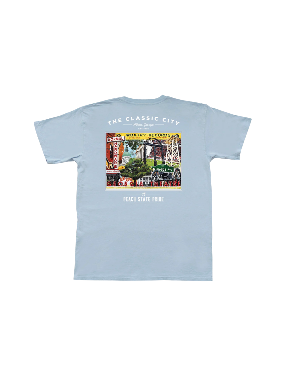 Peach State Pride | Classic City Establishments S/S Tee - Denim