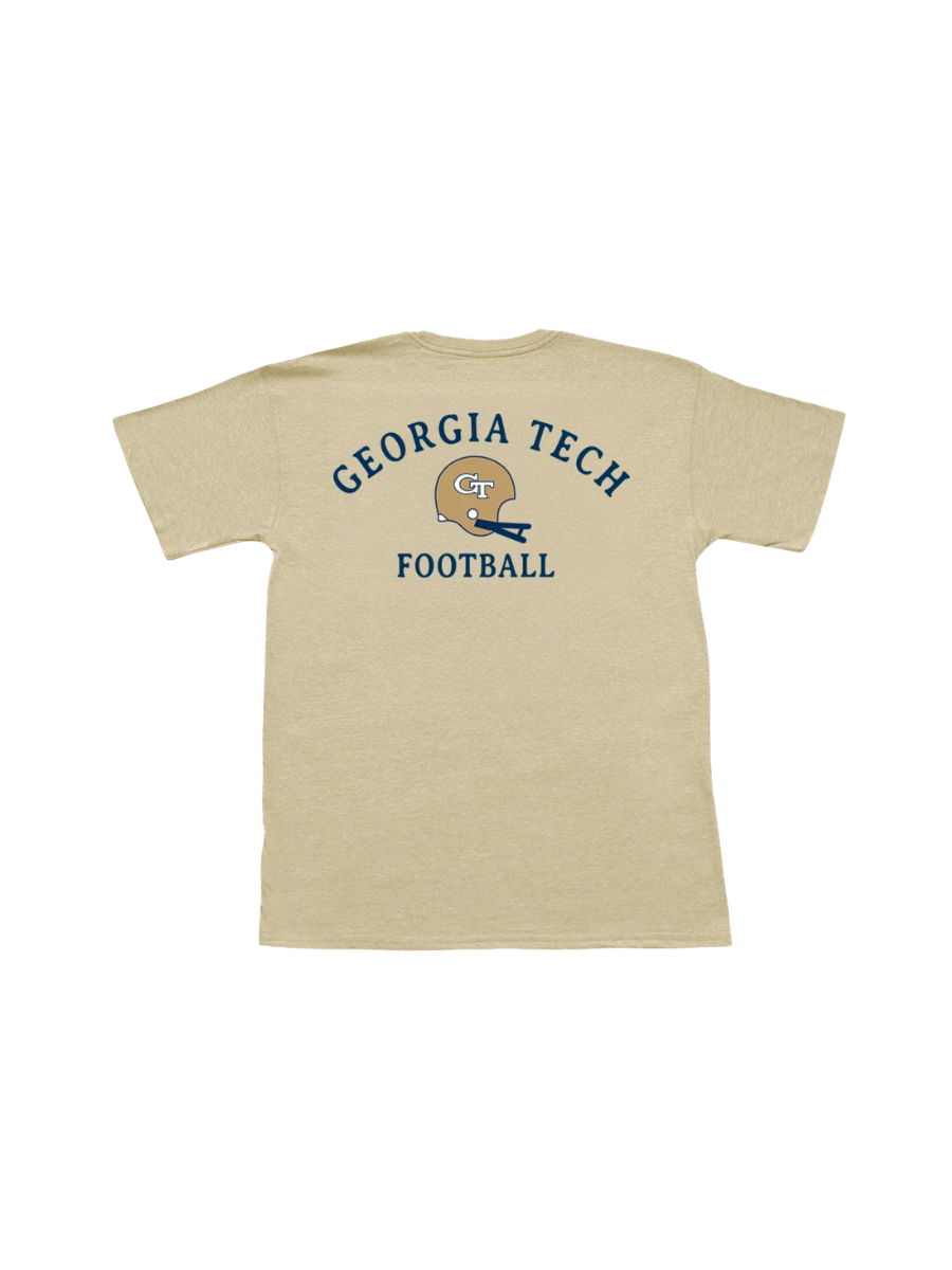Peach State Pride | GT®️ Helmet S/S Tee - Weathered Gold
