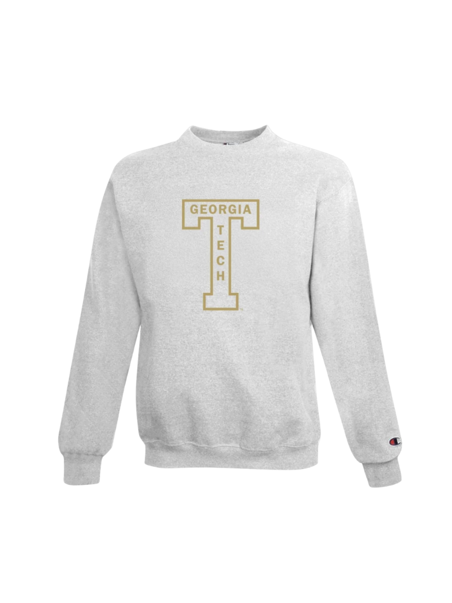 Peach State Pride | Tech®️ T Sweatshirt - Light Gray