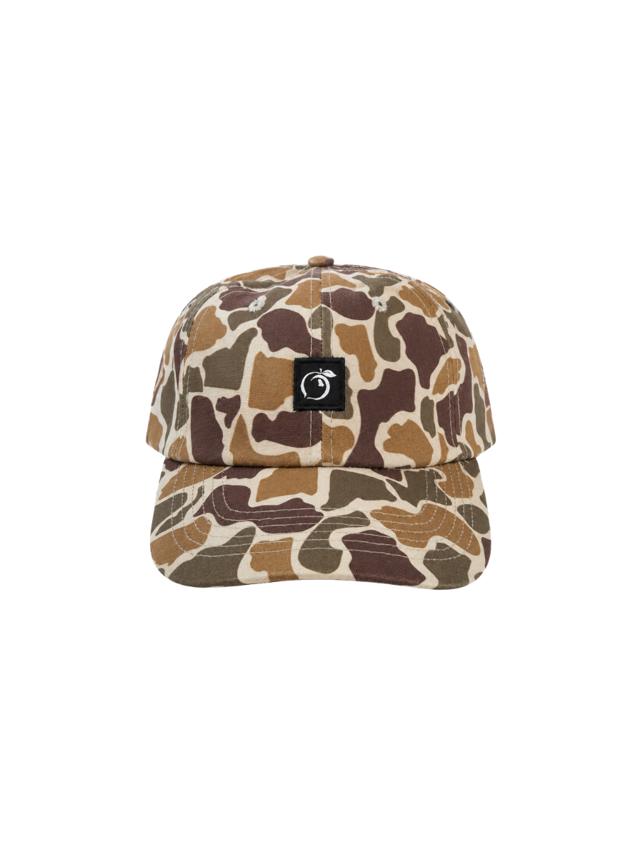 Peach State Pride | Patch Cotton Adjustable Hat - Old School Camo