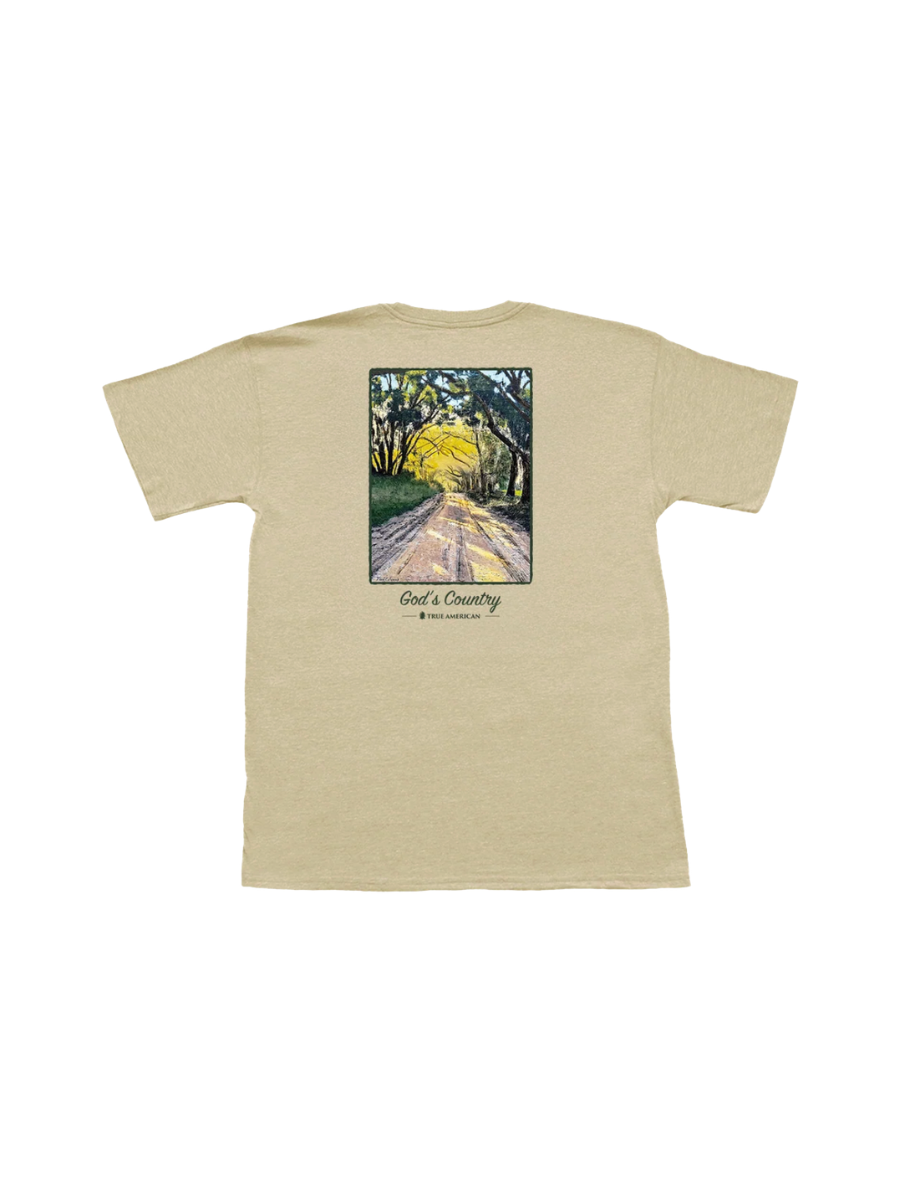Peach State Pride | True American God's Country S/S Tee Weathered Gold mens