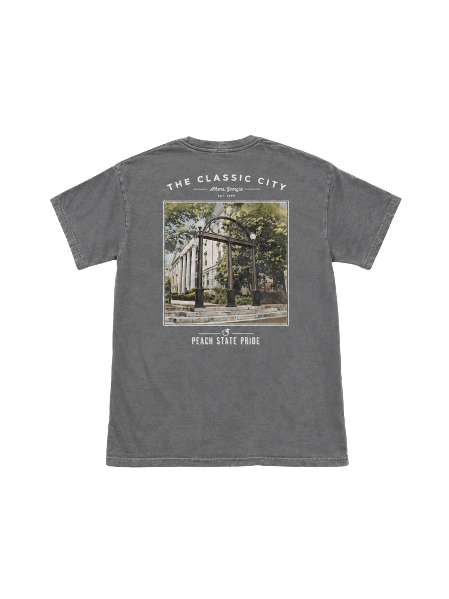 Peach State Pride North Campus S/S Tee Granite UGA GA bulldawgs mens bulldogs athens