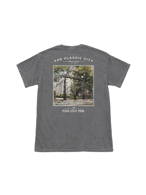Peach State Pride North Campus S/S Tee Granite UGA GA bulldawgs mens bulldogs athens