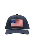 Peach State Pride | Flag 6 Panel Hat - Navy