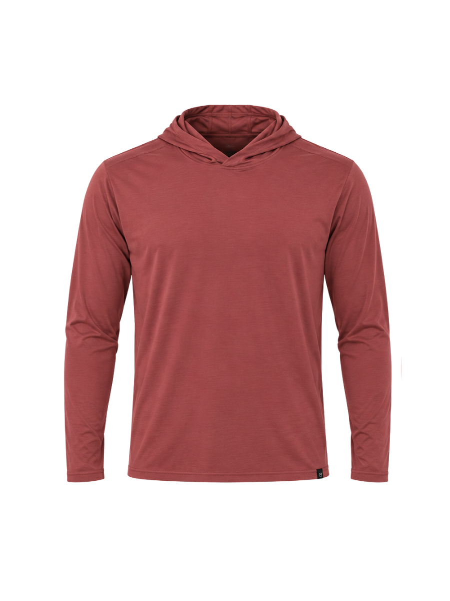 Peach State Pride | Lightweight Performance Hoodie - Nantucket Red