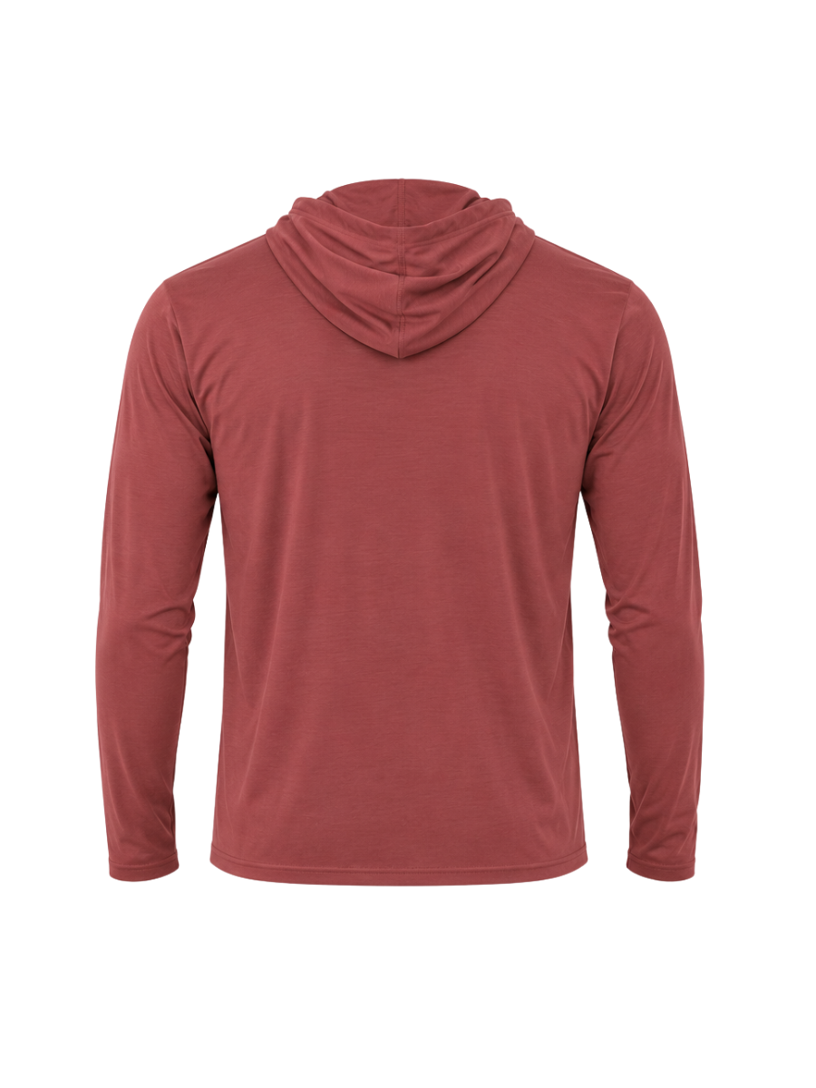Peach State Pride | Lightweight Performance Hoodie - Nantucket Red