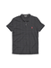 Peach State Pride | UGA®️ Gridiron Performance Polo - Gray & Black mens tripp