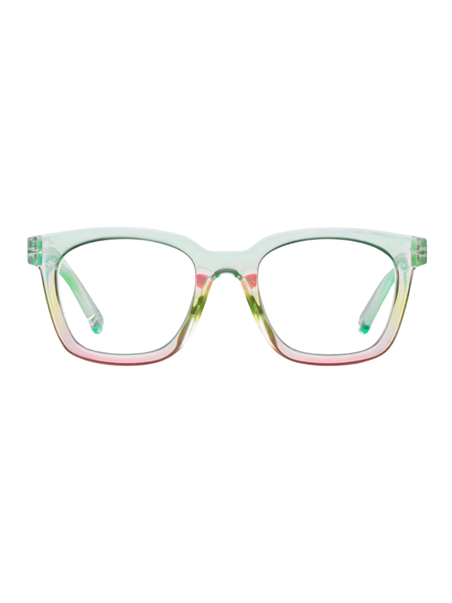 PEEPERS | Clear Horizon Blue Light Readers - Mint/Pink
