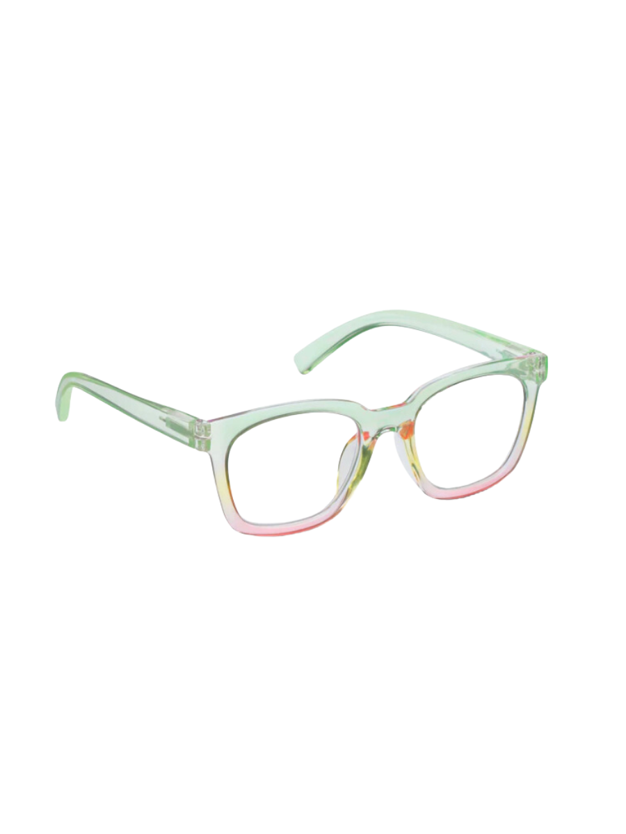 PEEPERS | Clear Horizon Blue Light Readers - Mint/Pink