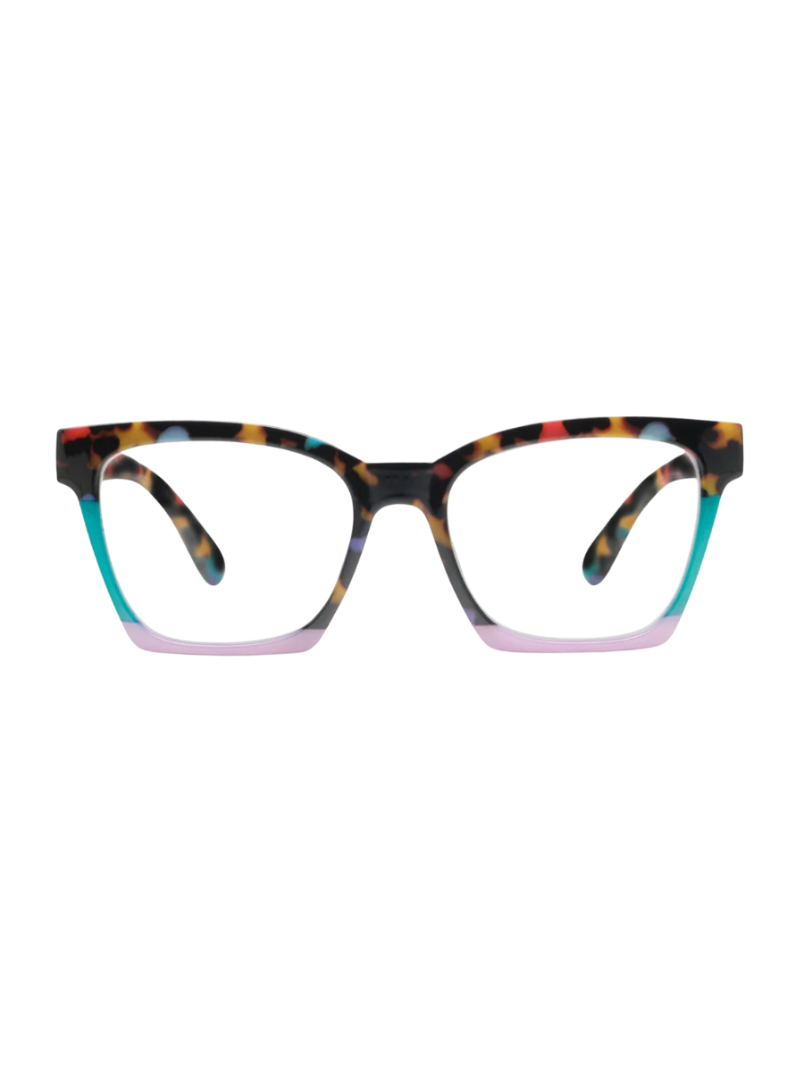 PEEPERS | Birdie Blue Light Readers - Peepfetti Tortoise Colorblock