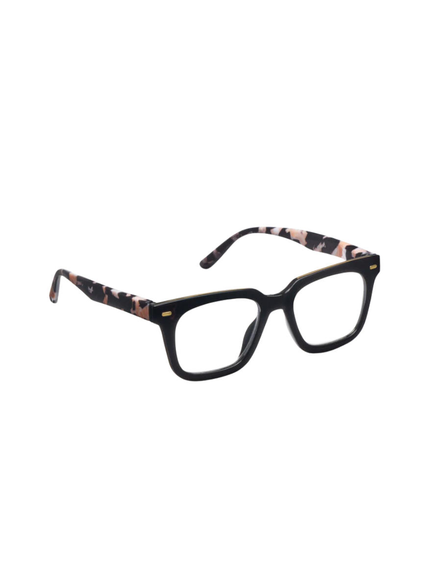 PEEPERS | Starlet Blue Light Readers - Black/Black Marble