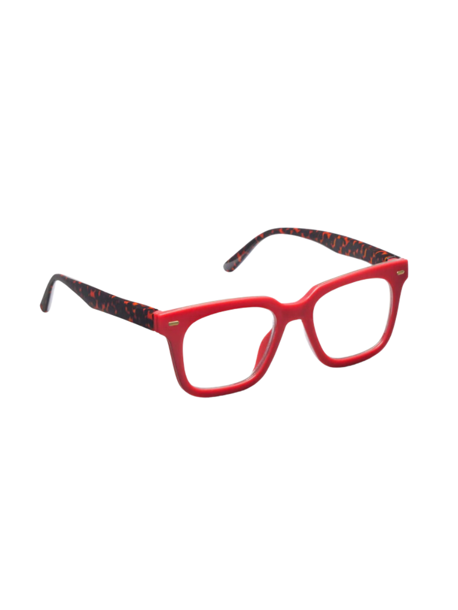 PEEPERS | Starlet Blue Light Readers - Red/Leopard Tortoise