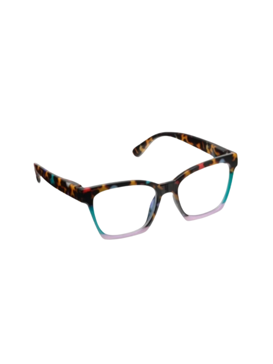 PEEPERS | Birdie Blue Light Readers - Peepfetti Tortoise Colorblock
