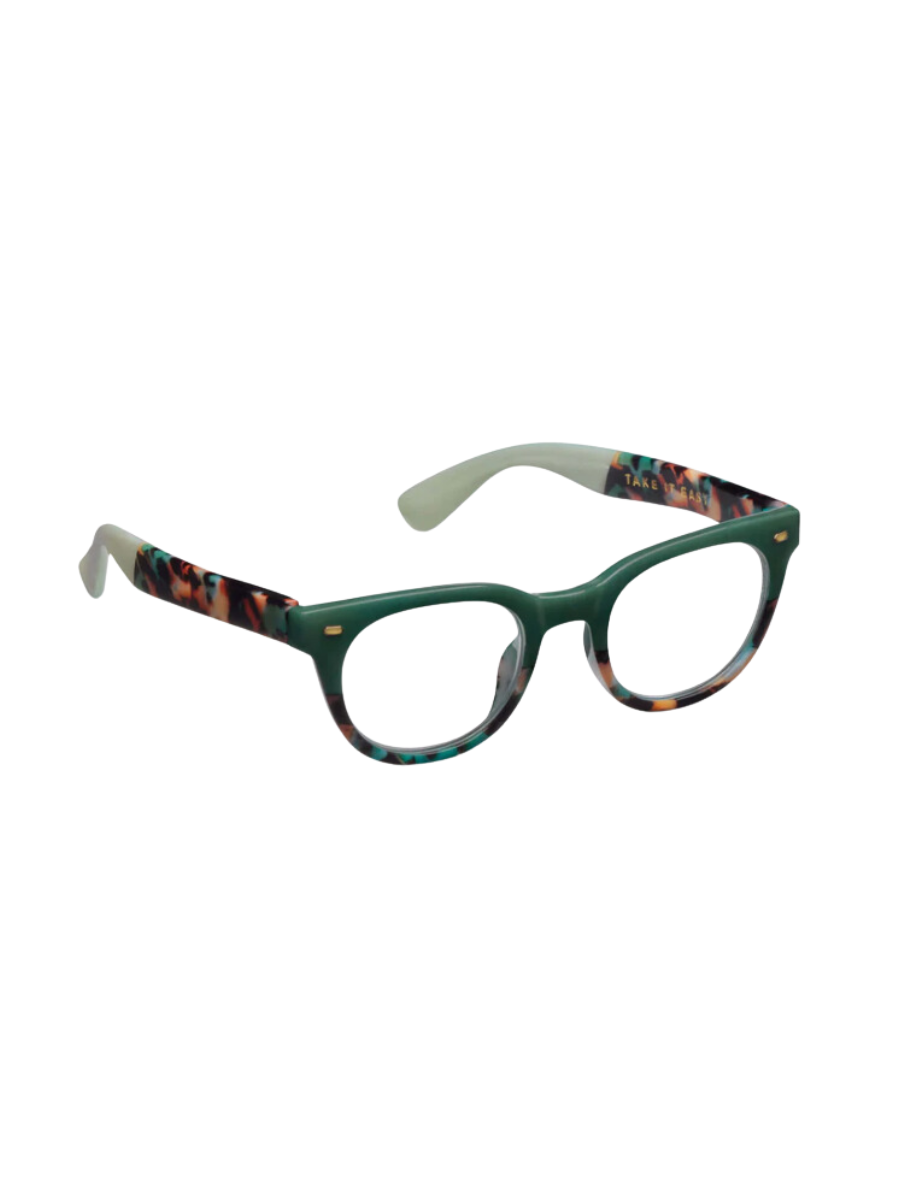 PEEPERS | Take It Easy Blue Light Readers - Teal/Teal Botanico