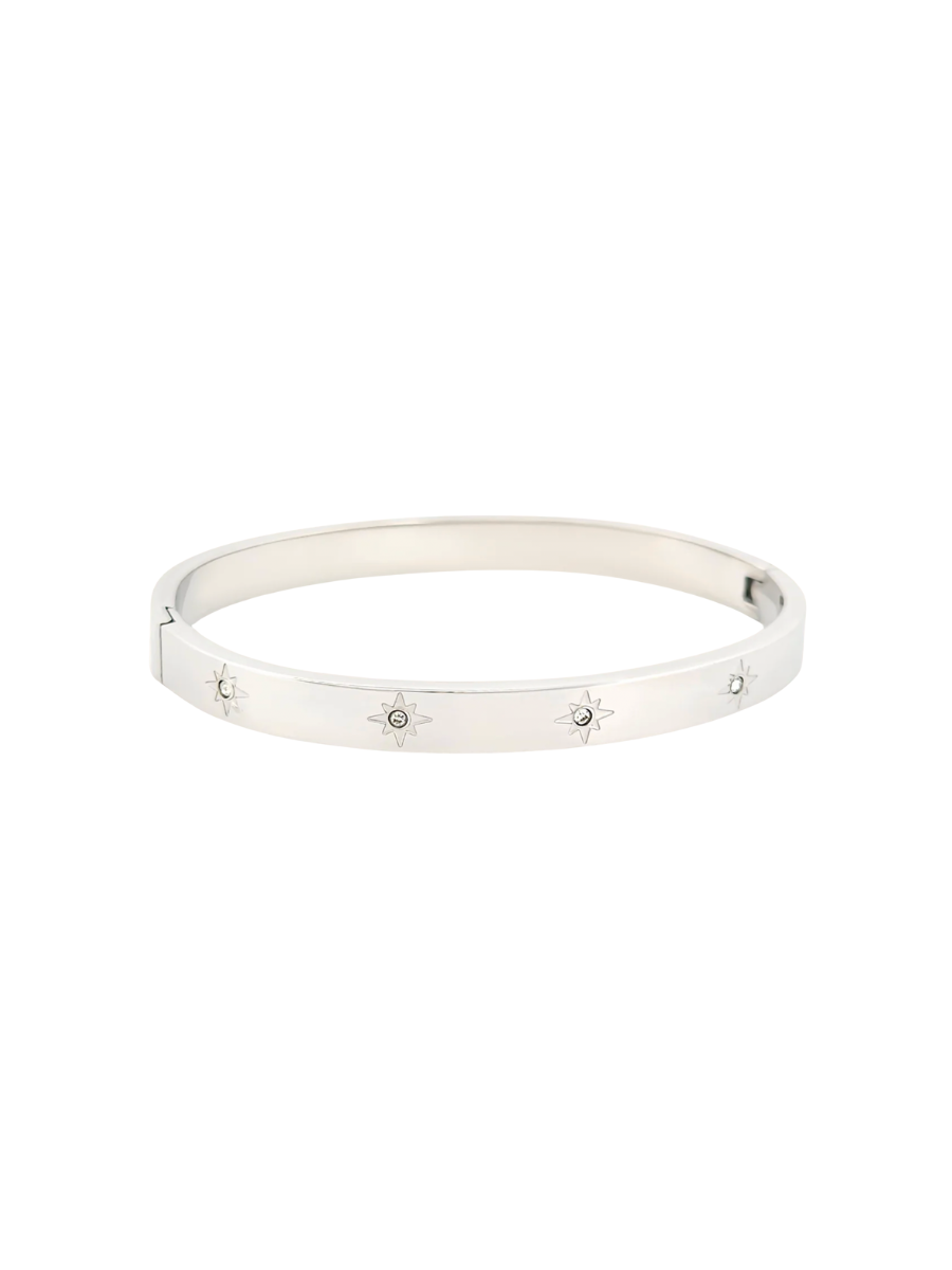 PRESSIE Galaxy Embrace Bangle Silver women statement bracelet gift jincy's