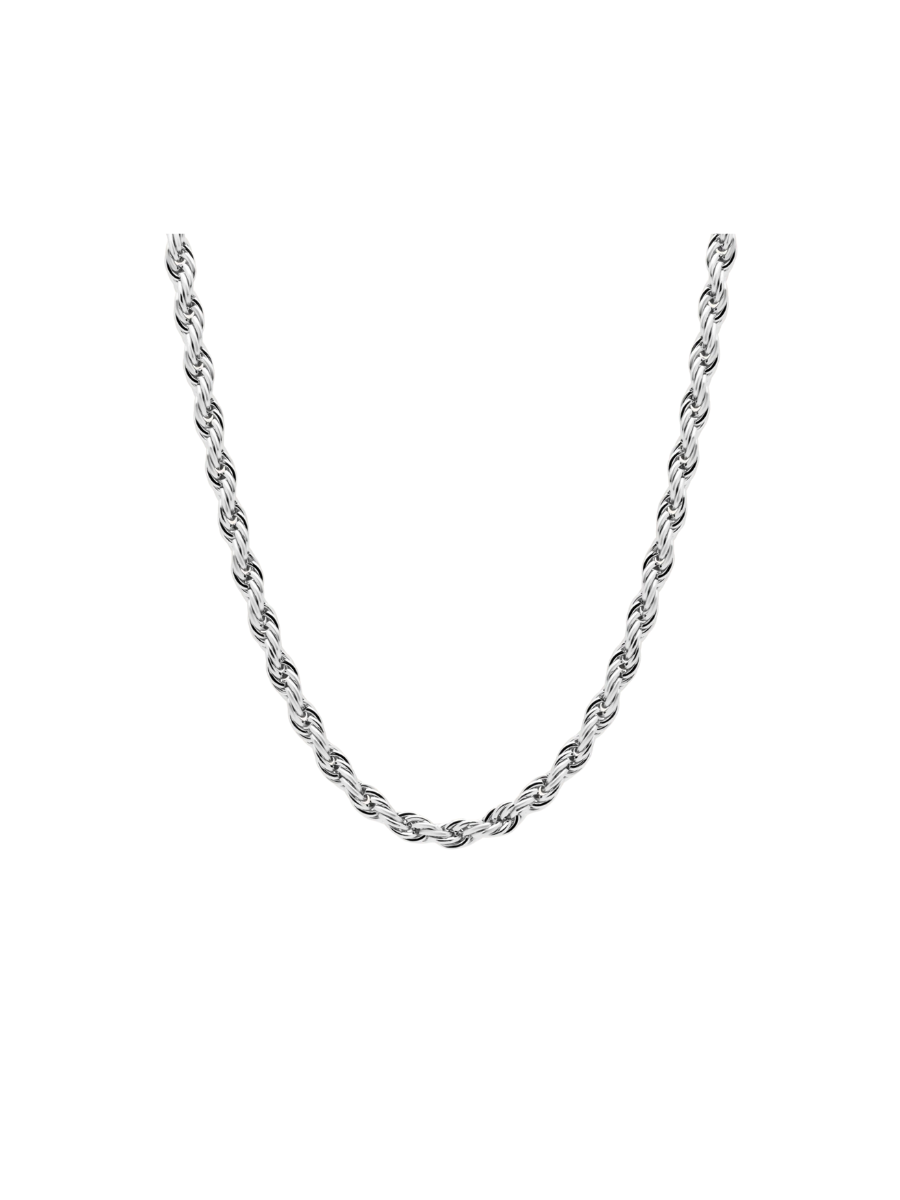 PRESSIE | Luxurious Rope Chain Necklace - Silver
