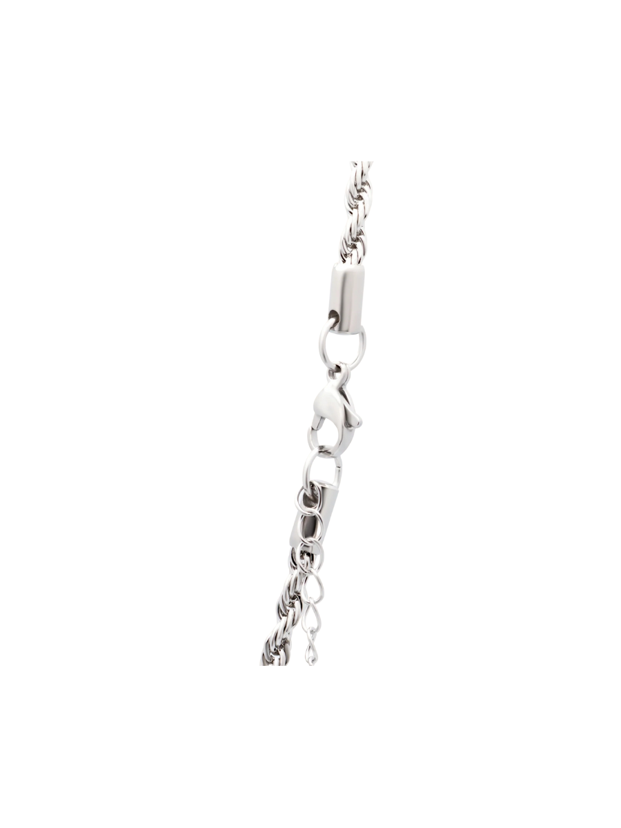 PRESSIE | Luxurious Rope Chain Necklace - Silver