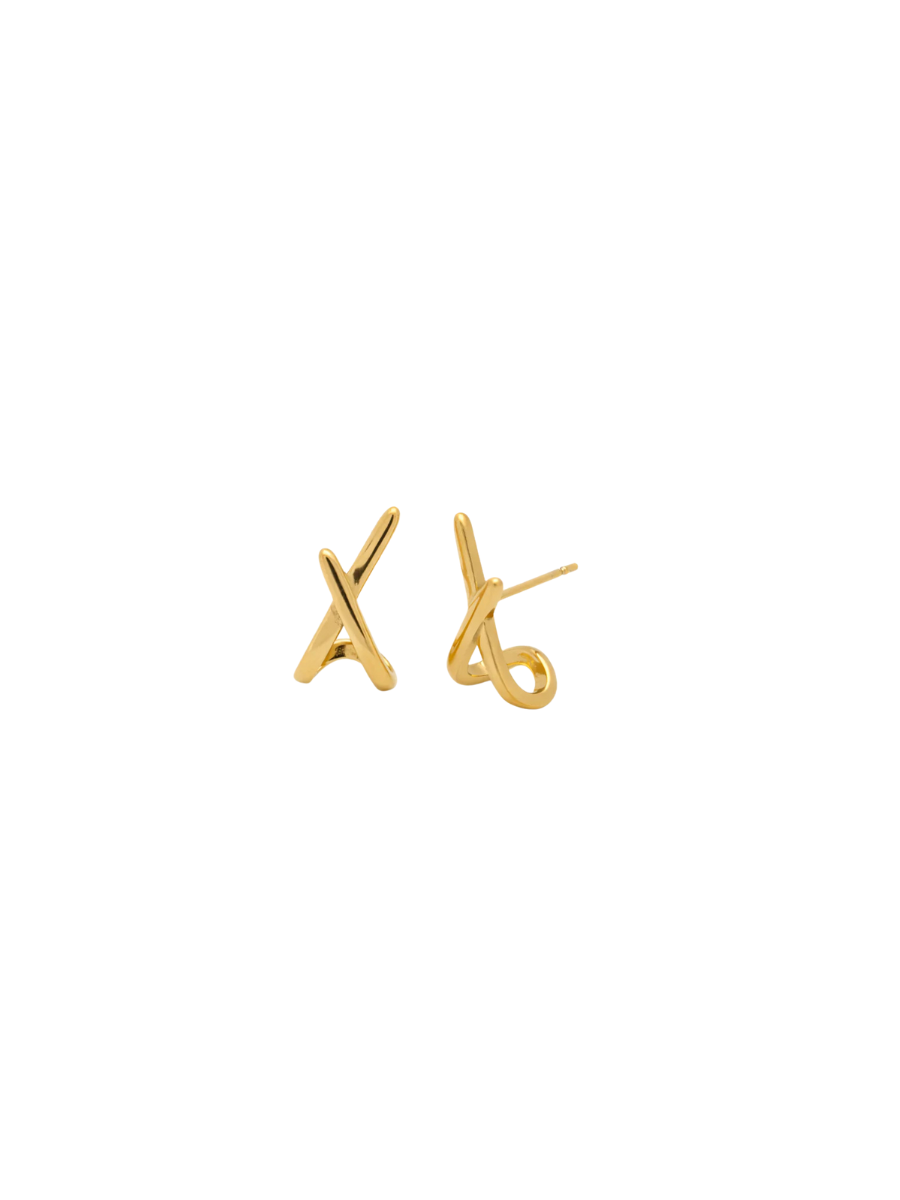 PRESSIE | Crossroads Studs - Gold