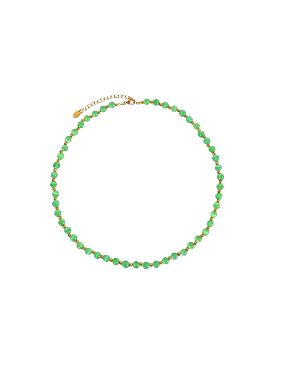 PRESSIE | Elba Necklace - Green