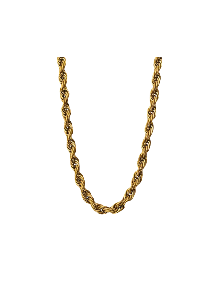 PRESSIE | Luxurious Rope Chain Necklace - Gold