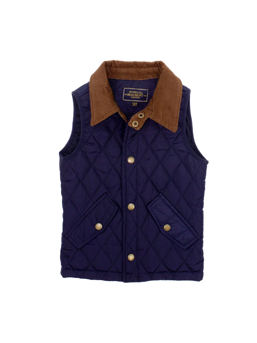 Properly Tied | YOUTH Beaumont Vest - Navy