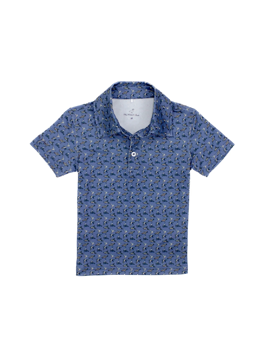 Properly Tied | YOUTH Inlet Polo - Flock